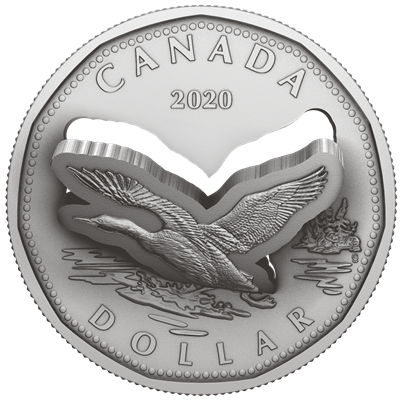 2020 Canada $1 Flying Loon (R&D Lab) Fine Silver (No Tax)