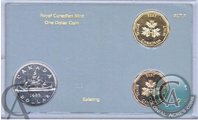 1985 Canada Royal Canadian Mint One Dollar Test set.