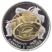 1999 Nunavut Canada Two Dollar Brilliant Uncirculated (MS-63)