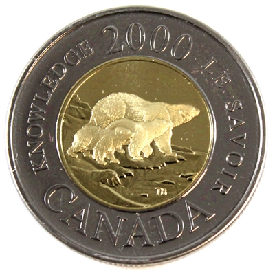 2000 Knowledge Canada Two Dollar Proof Like