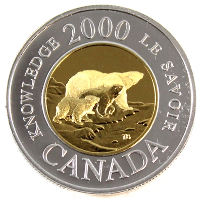 2000 Knowledge Canada Two Dollar Silver Proof