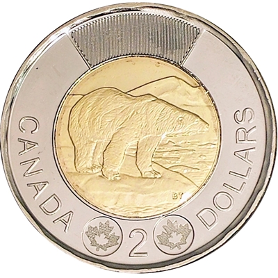 2018 Polar Bear Canada Two Dollar Brilliant Uncirculated (MS-63)