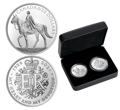 2021 Royal Celebration 2-coin Fine Silver Set (No Tax)