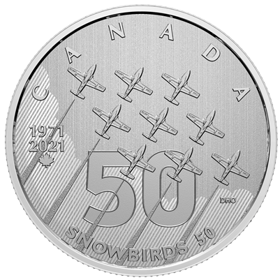 2021 Canada $5 Moments to Hold: The Snowbirds Fine Silver (No Tax)