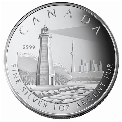 2005 Canada $20 Toronto Island Lighthouse Fine Silver (No Tax).