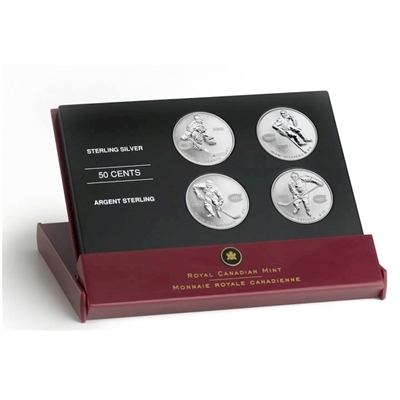 2005 Canada 50-cent Montreal Canadiens Hockey Legends Four-coin Set