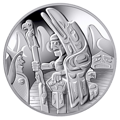 RDC 2005 Canada $30 Totem Pole Sterling Silver (Impaired)