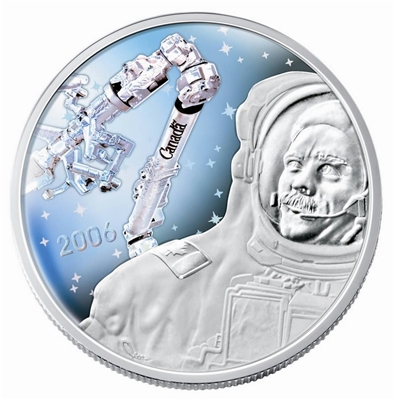 2006 $30 Canadarm & Colonel Hadfield Sterling Silver