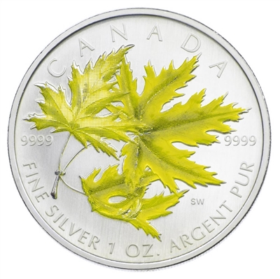 2006 Canada $5 Coloured Silver Maple Leaf (TAX Exempt)