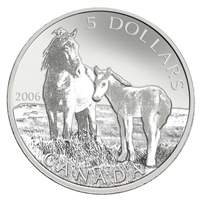 2006 Canada Sable Island Horse & Foal $5 Coin & Stamp Set (No Tax)