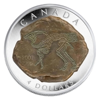 2007 Canada $4 Dinosaur Collection - Parasaurolophus (#1) No Tax