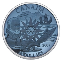 2007 Canada $20 International Polar Year Sterling Silver Plasma Coin