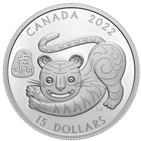 2022 Canada $15 Lunar Year of the Tiger Fine Silver (No Tax)