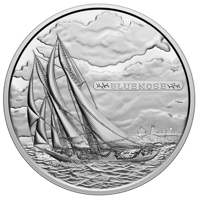 2021 Canada $500 100th Anniversary of the Bluenose 5 Kilogram Fine Silver (No Tax)