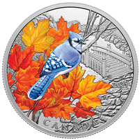 2021 Canada $20 Colourful Birds - Blue Jay Fine Silver (No Tax)