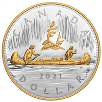 2021 Canada $1 The Quintessential Voyageur Dollar Kilo Fine Silver (No Tax)