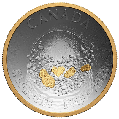 2021 Canada $25 125th Anniversary of the Klondike Gold Rush: Panning for Gold (No Tax)