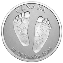 2022 Canada $10 Welcome to the World Baby Feet Fine Silver (No Tax)