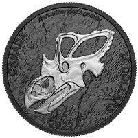 2022 Canada $20 Discovering Dinosaurs: Mercury's Horned Face Fine Silver (No Tax)
