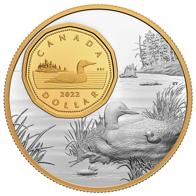 2022 Canada $1 Bigger Picture: The Loon 5oz. Fine Silver (No Tax)