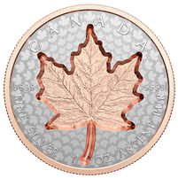 2022 Canada $20 Super Incuse 1oz. Rose Gold Plated Silver Maple Leaf (No Tax)