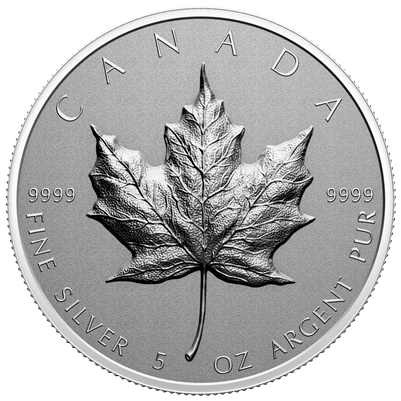 2022 Canada $50 Ultra-High Relief 5oz. Silver Maple Leaf (No Tax)