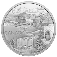 RDC 2022 $30 Visions of Canada Fine Silver Coin (No Tax) scrached capsule