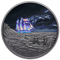 2022 $50 Canadian Ghost Ship Fine Silver Coin (No Tax)