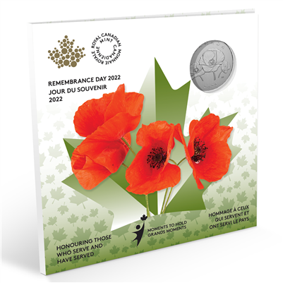 2022 Canada $5 Moments to Hold - Remembrance Day Fine Silver (No Tax)