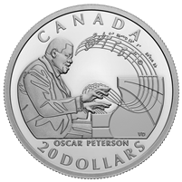 2022 Canada $20 Celebrating Oscar Peterson Fine Silver Coin (No Tax)