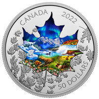 2022 $50 Canadian Collage Fine Silver Coin (No Tax)