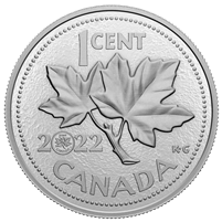 2022 Canada 1-cent 10th Anniversary of the Last Penny 5oz Fine Silver (No Tax)