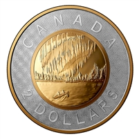 2023 Canada $2 Renewed Silver Toonie - Dance of the Spirits 2oz. Gold Plated Silver (No Tax)