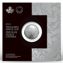 2023 Canada $5 Treasured Silver Maple Leaf (Generic) 1oz. 99.99% Pure Silver (No Tax)