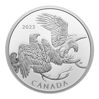 2023 Canada $30 The Striking Bald Eagle Fine Silver (No Tax)