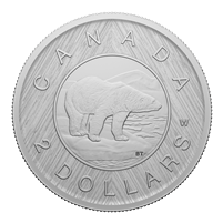 2023 Canada $2 Tribute: W Mint Mark - Polar Bear Fine Silver (No Tax)