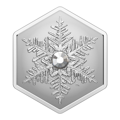 2023 Canada $20 Snowflake Hexagon Shaped Fine Silver (No Tax)