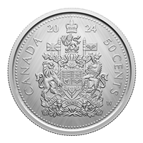 (Pre-Order) 2024 Canada 50-cent Tribute: W Mint Mark - Coat of Arms Fine Silver (No Tax)