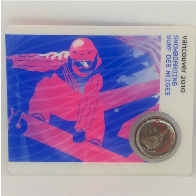 2008 Canada 25-cent Snowboarding - Petro-Canada Vancouver Olympics Card