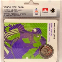 2009 Canada 25-cent Speed Skating - Petro-Canada Vancouver Olympics Card