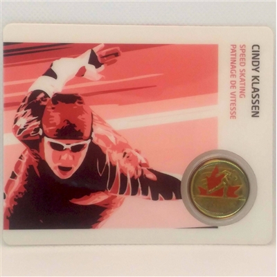 2009 Canada 25-cent Cindy Klassen - Petro-Canada Vancouver Olympics Card 14/15