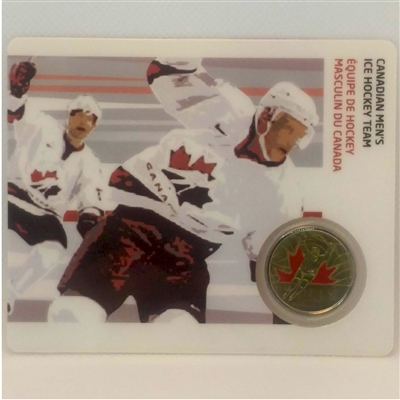 2009 Canada 25-cent Men's Ice Hockey - Petro-Canada Vancouver Olympics Card 12/15