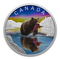(Pre-Order) 2024 Canada $20 Wildlife Reflections: Grizzly Bear Fine Silver (No Tax)
