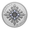 2024 Canada $20 Sapphire Jubilee Snowflake Brooch Fine Silver Coin