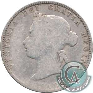 1880H Narrow 0 Canada 25-cents Good (G-4)