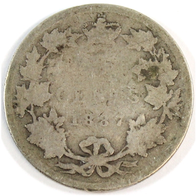 1887 Canada 25-cents About Good (AG-3) $