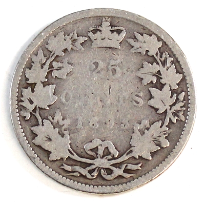 1893 Canada 25-cents G-VG (G-6) $