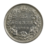 1900 Canada 25-cents Extra Fine (EF-40) $