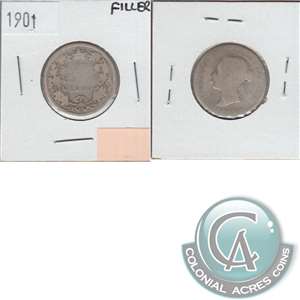 1901 Canada 25-cents Filler