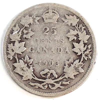 1903 Canada 25-cents Good (G-4)